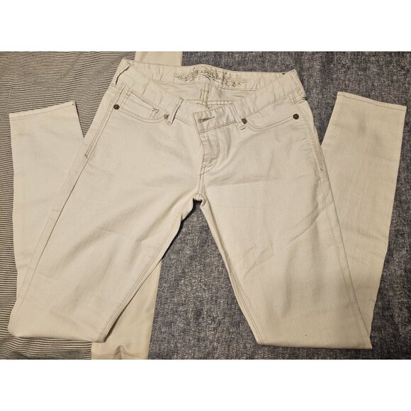 Express Women's Zelda Slim Fit Ultra Low Rise White Jean Legging Size 10 EUC - Picture 6 of 14